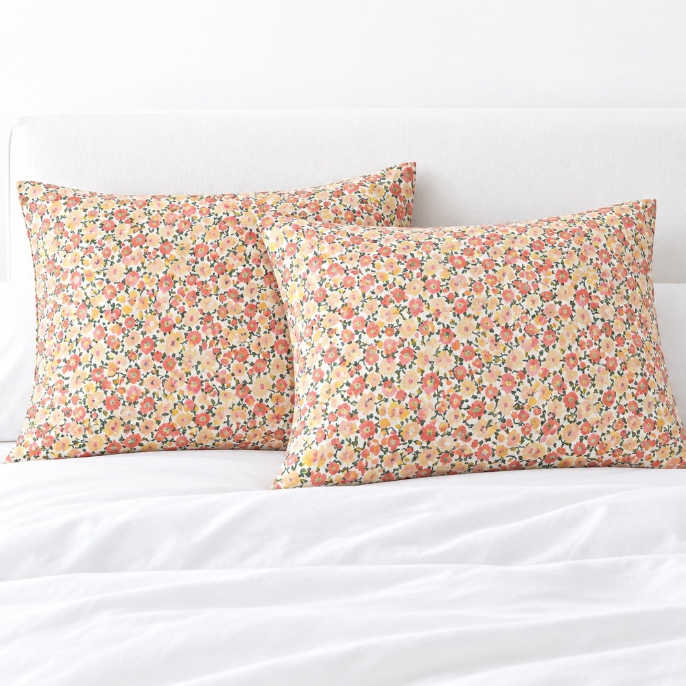 Opalhouse Jungalow Floral Cotton Standard Pillowcase Set Pink Boho Cottagecore